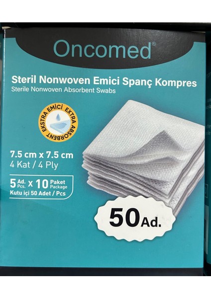 Steril Spanç 7,5*7,5 4katlı