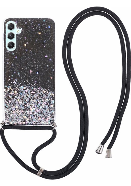 Samsung Galaxy A14 Epoksi Parlak Telefon Kapağı Lanyard ile (Yurt Dışından)