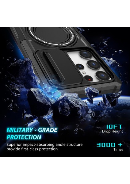 Samsung Galaxy S23 Ultra Slayt Lens Pencere Kickstand Telefon Kapağı (Yurt Dışından) indirimleri