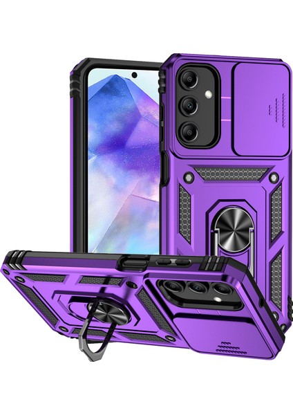 Samsung Galaxy A35 5g Kamera Slayt Koruyucu Kickstand Darbeye Dayanıklı Telefon Kapağı (Yurt Dışından)