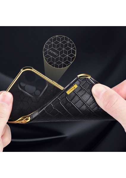 Samsung Galaxy A15 4g/5g Timsah Dokusu 6d Elektrapkülleme Telefon Kapağı (Yurt Dışından)