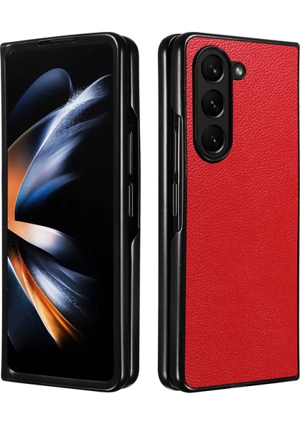 Samsung Galaxy Z Fold6 5g Litchi Doku Deri Kaplamalı Pc Telefon Kapağı (Yurt Dışından) fırsatları