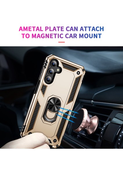 Samsung Galaxy A15 5g Pc+ Tpu Şok Geçirmez Telefon Kapağı Kickstand ile (Yurt Dışından) modelleri