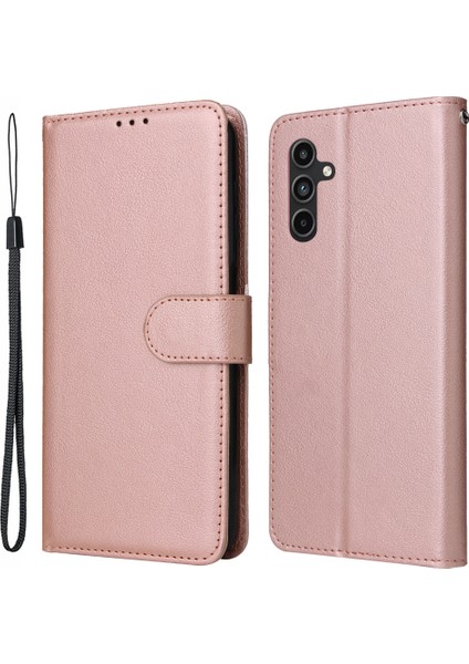 Samsung Galaxy A15 4g Pu Deri Standlı Telefon Koruyucusu, 3 Kart Yuvalı (Yurt Dışından)