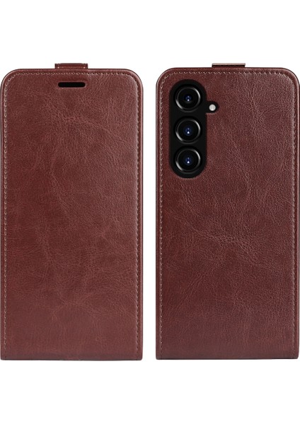 Samsung Galaxy S23 Fe Dikey Flip Pu Deri Deri Telefon Kılıfı Tutucu Bırak-Kötü Kapak (Yurt Dışından)