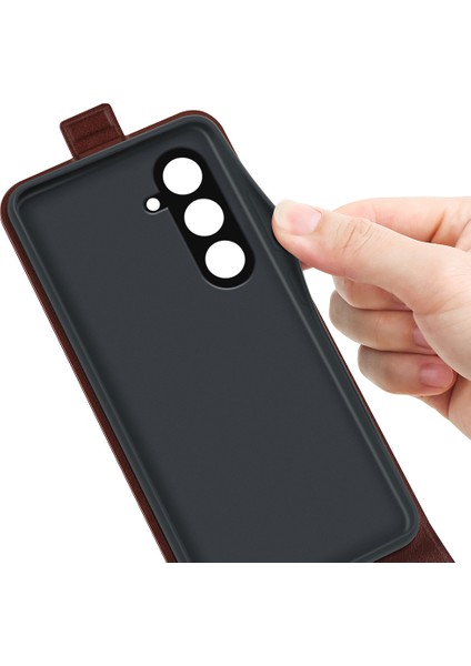 Samsung Galaxy S23 Fe Dikey Flip Pu Deri Deri Telefon Kılıfı Tutucu Bırak-Kötü Kapak (Yurt Dışından) fırsatları