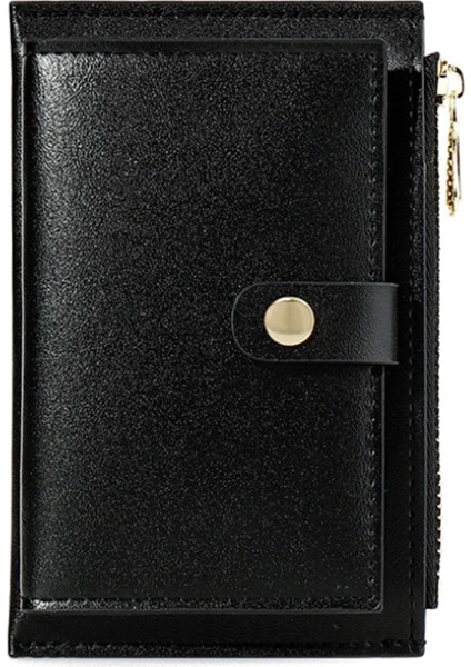 Kadın Kart Sahibinin Anahtar Cüzdan Pu Fermuar Kese Kore Yaratıcı Mini Sikke Çanta, Inci Siyah (Yurt Dışından) fiyatları