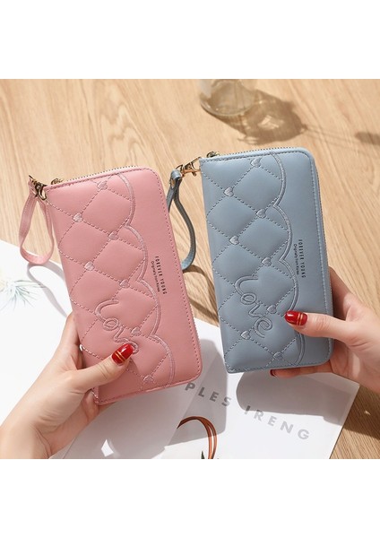 Kadınlar Için Küçük Çantalar Moda 2022 Trend Yeni Cüzdan Saf Renk Yün Topu Yay El Çantası Kadın Uzun Çanta Kart Çantası Bozuk Para Cüzdanı (Yurt Dışından) modelleri