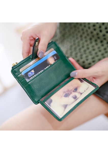 1 Pc Mini Pu Deri Kredi Kartı Tutucu Kapak Fermuar Çile Kadın Erkek Küçük Ultra Ince Cüzdan Organizatör Vaka Paketi Bozuk Para Cüzdanı (Yurt Dışından) fiyatları