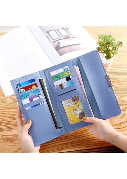 Kadın Cüzdan Uzun Lüks Kare Şekli Kadın Çile Fermuar Bozuk Para Çantaları Para Klip Kart Tutucu Bayanlar Çanta Telefon Debriyaj Çanta (Yurt Dışından) modelleri