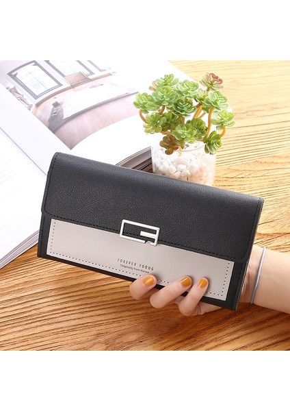 Kadın Cüzdan Uzun Lüks Kare Şekli Kadın Çile Fermuar Bozuk Para Çantaları Para Klip Kart Tutucu Bayanlar Çanta Telefon Debriyaj Çanta (Yurt Dışından) fırsatları