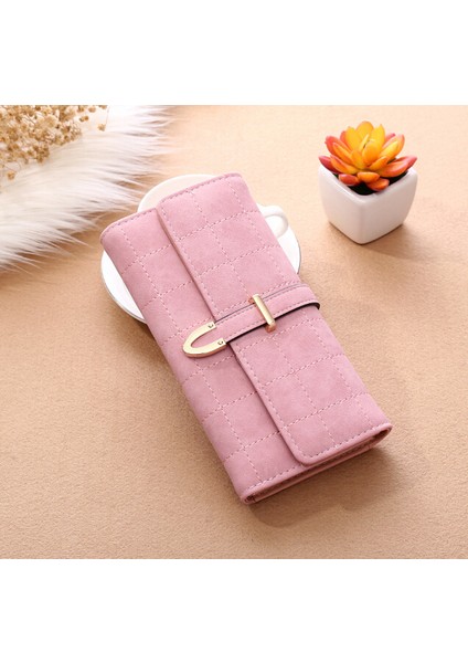 Kadın Cüzdan Uzun Ekose Pu Deri Moda Çile Bozuk Para Cüzdanı Telefonu Çanta Kart Sahipleri Kadın Cüzdan Kızlar Bayanlar Için (Yurt Dışından) modelleri