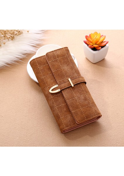 Kadın Cüzdan Uzun Ekose Pu Deri Moda Çile Bozuk Para Cüzdanı Telefonu Çanta Kart Sahipleri Kadın Cüzdan Kızlar Bayanlar Için (Yurt Dışından) fırsatları