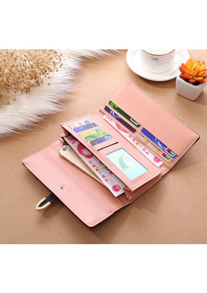 Kadın Cüzdan Uzun Ekose Pu Deri Moda Çile Bozuk Para Cüzdanı Telefonu Çanta Kart Sahipleri Kadın Cüzdan Kızlar Bayanlar Için (Yurt Dışından) indirimleri