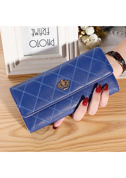 Kadın Cüzdan Bayan Debriyaj Deri Ekose Çile Kadın Cüzdan Uzun Uzunluk Kart Tutucu Telefonu Çanta Para Para Cebi Bayan Çantalar (Yurt Dışından) fırsatları