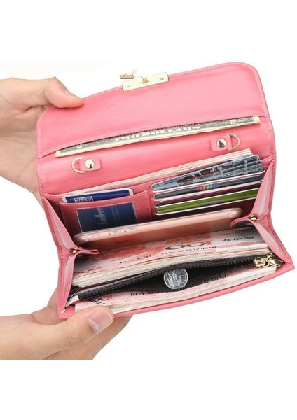 Bayan Cüzdanı Kore Çok Fonksiyonlu Fermuar El Paketleri Omuz Crossbody Çanta Kadın Çantası Cüzdan Kadın Cüzdan Erkek Cüzdan Cüzdan Erkek Çanta Çanta Anahtarlık Cüzdan Küçük Cüzdan (Yurt Dışından) modelleri