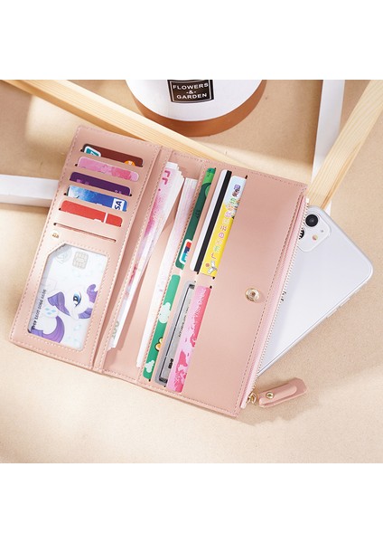 Yeni Kadın Cüzdan Uzun Kadın Timsah Cüzdan Moda Timsah Desen Ince Bayanlar Fermuarlı Bozuk Para Çantaları Kart Tutucu Para Çantaları (Yurt Dışından) modelleri