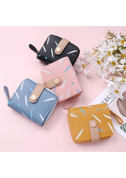 2021 Yeni Kadın Sevimli Cüzdan Fermuar Toka Katlanır Kız Cüzdan Marka Tasarlanmış Pu Deri Küçük Bozuk Para Cüzdanı Kadın Kart Tutucu (Yurt Dışından) modelleri