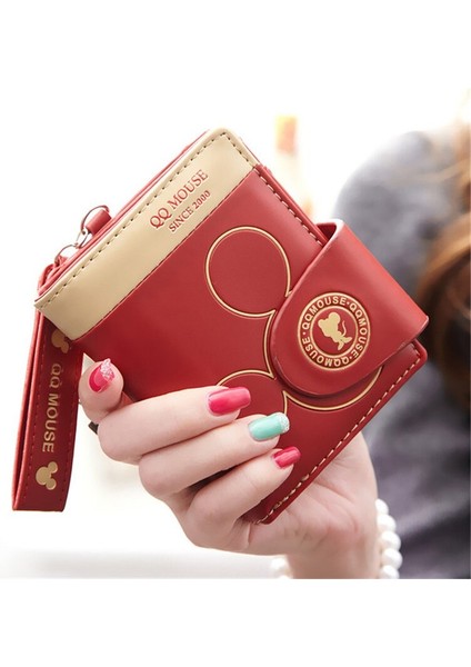 Disney Kadın Küçük Cüzdan Karikatür Mickey Sevimli Bozuk Para Cüzdanı Çile Kart Tutucu Bayan Cüzdanlar Ve Çantalar Kadın Cüzdanlar Ünlü Marka (Yurt Dışından) modelleri