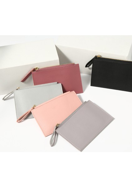 Kadın Cüzdan Fermuar Pu Deri Bozuk Para Cüzdanı Mini Anahtarlık Küçük Cüzdan Çoklu Kart Bit Kart Sahibinin Moda Bankası Alışveriş Çantası (Yurt Dışından) fiyatları