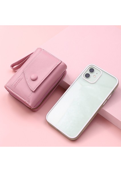 Yeni Moda Kadın Cüzdan Pu Deri Bayanlar Küçük Cep Bozuk Para Cüzdanı Kadın Çile Mini Debriyaj Kart Kredi (Yurt Dışından) modelleri
