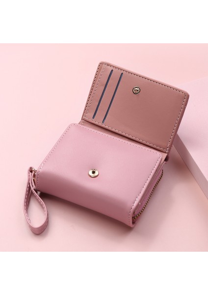 Yeni Moda Kadın Cüzdan Pu Deri Bayanlar Küçük Cep Bozuk Para Cüzdanı Kadın Çile Mini Debriyaj Kart Kredi (Yurt Dışından) fırsatları