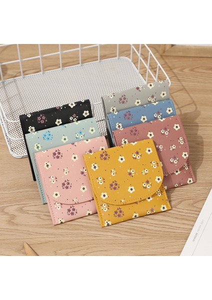 Yaz Taze Çok Renkli Çiçek Öğrenci Kartları Cüzdan Moda Basit Çoklu Kart Mini Ultra-Ince Toka Kartları Kılıfları Kadın Cüzdan (Yurt Dışından) fiyatları