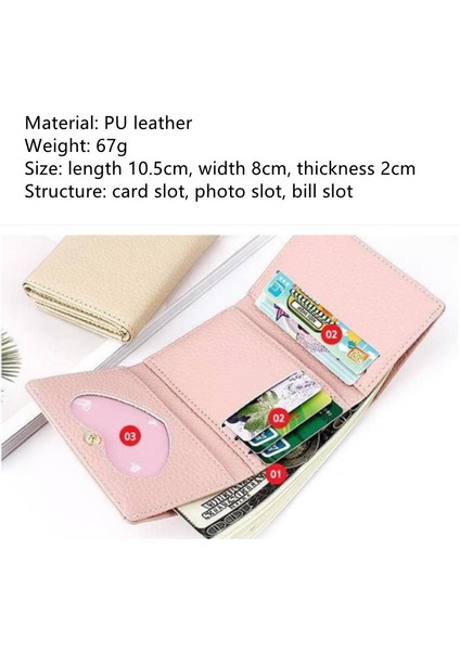 Karikatür Kedi Baskı Cüzdan Kawaii Kadın Kısa Mini Çantalar Üçe Katlanmış Sevimli Öğrenci Küçük Çile Cüzdan Pu Deri Kımlık Kredi Kartı Tutucu (Yurt Dışından) indirimleri