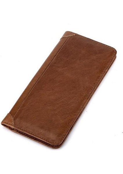 Deri Sığır Derisi Erkek Bifold Çanta Uzun Tasarımcı Para Cebi Kart Sahibinin Debriyaj Çanta Vintage Erkek Cüzdan (Yurt Dışından) modelleri