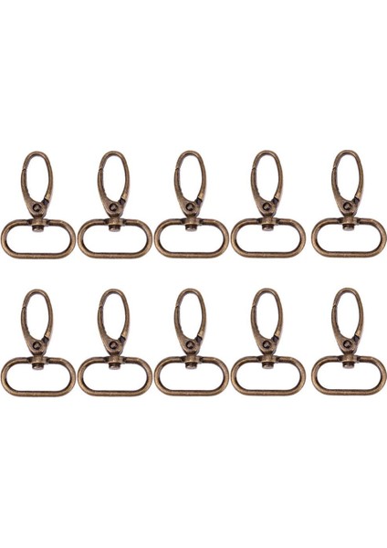 10 Adet Retro Antik Kaplama Bagaj Çantası Toka Istakoz Klipsler (Bronz) - Intl (Yurt Dışından) fiyatları