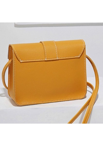 2021 Sıcak Moda Küçük Crossbody Çanta Kadınlar Için Mini Pu Deri Omuz Askılı Çanta Kız Için Sarı Bolsas Bayanlar Telefon Çanta (Yurt Dışından) modelleri