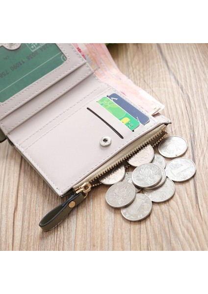 Sevimli Katlanabilir Kız Öğrenci Küçük Cüzdan Pu Deri Bozuk Para Cüzdanı Mini Bayan Kart Tutucu Küçük Çanta (Yurt Dışından) modelleri