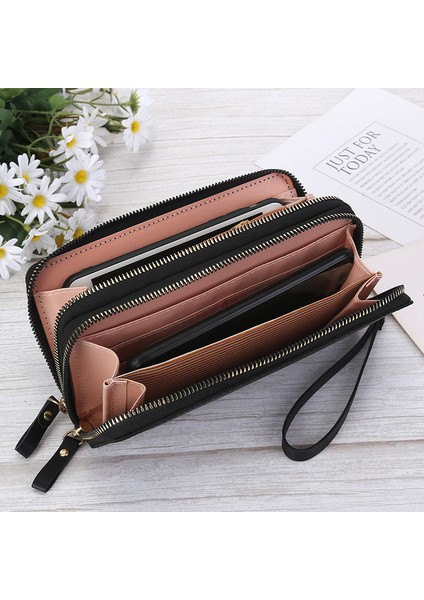 Kadın Cüzdan Moda Bayan Cep Telefonu Çantası Uzun Yeni El Çantası Çift Fermuarlı El Askılı Çanta Çok Renkli Kadın Çanta 2022 (Yurt Dışından) indirimleri