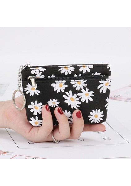 Papatya Bozuk Para Cüzdanı Kadın Mini Cüzdan Fermuarlı Anahtarlık Kartlıklı Cüzdan Creek (Yurt Dışından)
