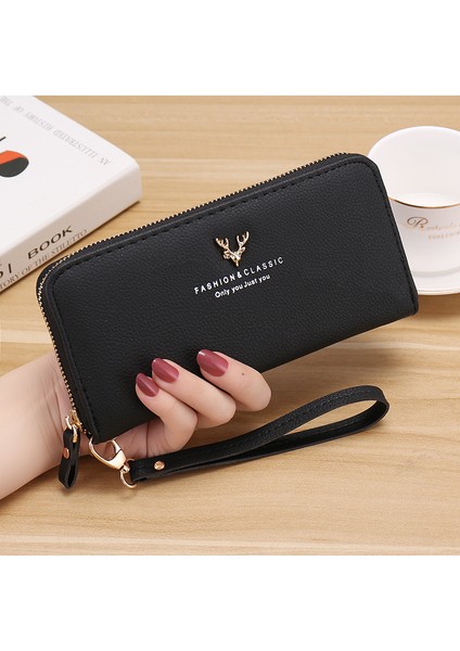Yeni Moda Kadın Debriyaj Portefeuille Cüzdan Büyük Kapasiteli Çanta Uzun Kısa Para Cebi Pu Deri Bayan Tasarımcı Cüzdanlar (Yurt Dışından) fırsatları