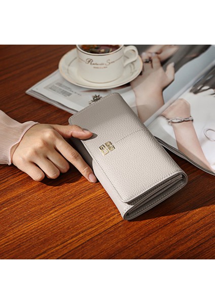 Yfashion Kadın Uzun Cüzdan Pu Deri Büyük Kapasiteli Bozuk Para Cüzdanı Bifold Düz Renk Debriyaj Çanta Çanta Renk (Yurt Dışından) fiyatları