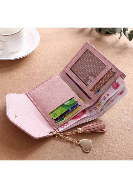 Kadın Cüzdan Sevimli Öğrenci Püskül Kolye Kısa Cüzdan Trendi Küçük Moda Pu Cüzdan 2021 Bozuk Para Cüzdanı Bayanlar Kart Çantası Kadınlar Için (Yurt Dışından) fiyatları