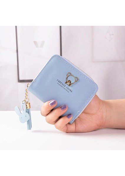 Nakliye Kore Tarzı Sevgililer Günü Hediyesi Kadın Bayanlar Basit Harfler Püskül Saçak Ayı Küçük Cüzdan Cep Para (Yurt Dışından) modelleri