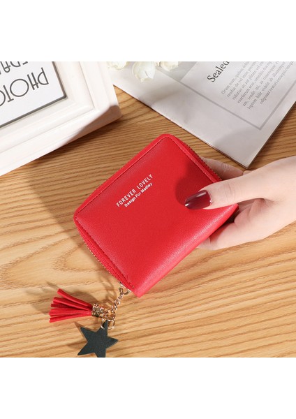 Kadın Cüzdan Sevimli Öğrenci Püskül Kolye Kısa Cüzdan Trendi Küçük Moda Pu Cüzdan 2021 Bozuk Para Cüzdanı Bayanlar Kart Çantası Kadınlar Için (Yurt Dışından) indirimleri