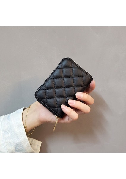 Yeni Kadın Süper Ince Yumuşak Cüzdan Kredi Kartı Anti-Manyetiklik Giderme Çanta Kart Sahipleri Moda Kadın Fermuarlı Çoklu Kart Büyük Kapasiteli (Yurt Dışından)