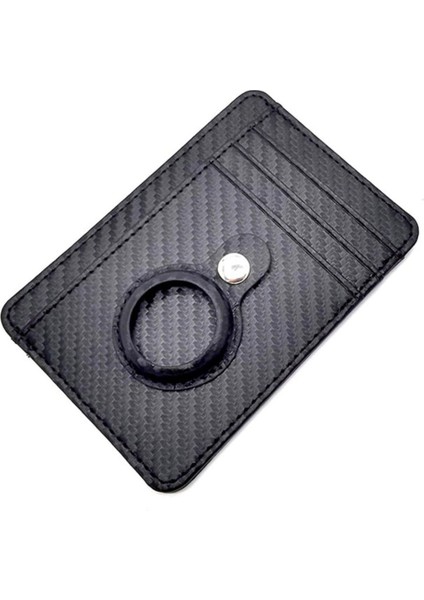 Yüksek Kaliteli Cüzdan Kartı Ince Minimalist Deri Airtag Koruyucu Kılıf Darbeye Dayanıklı Anti Çizilmeye Düşme Koruma Kabuk Kapağı (Yurt Dışından)