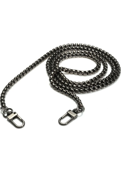 120cm Metal Çanta Zincir Saplı Omuz Çantası Çanta Yedek Siyah Yeni - Intl (Yurt Dışından)