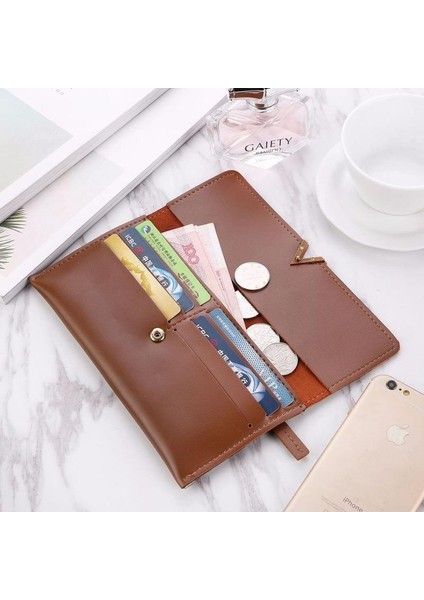 2022 Deri Kadın Cüzdan Çile Bayan Moneybags Fermuar Bozuk Para Cüzdanı Kadın Zarf Cüzdan Para Kartları Kımlık Tutucu Çanta Çantalar Cep (Yurt Dışından) indirimleri