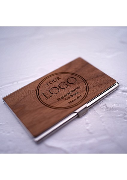 Rfıd Akıllı Cüzdan Ahşap Kımlık Kartı Tutucu Otomatik Katı Metal Banka Kredi Kartı Tutucu Iş Özelleştırmek Promosyon Hediye (Yurt Dışından)