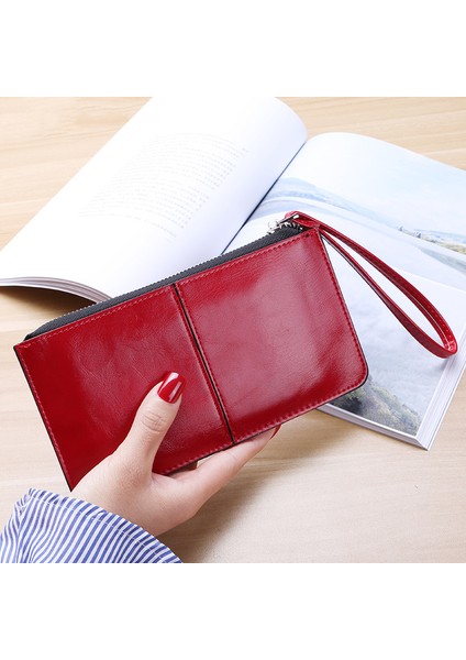 Kadın Cüzdan Uzun Moda Fermuarlı Debriyaj El Çantası 2022 Yeni Cep Telefonu Çantası Kart Tutucu Bozuk Para Cüzdanı Ince Cüzdan (Yurt Dışından) fiyatları