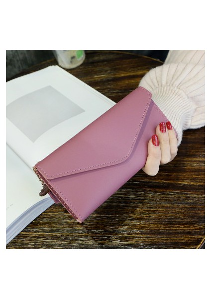 Kadın Cüzdan Uzun Moda Fermuarlı Debriyaj El Çantası 2022 Yeni Cep Telefonu Çantası Kart Tutucu Bozuk Para Cüzdanı Ince Cüzdan (Yurt Dışından) indirimleri