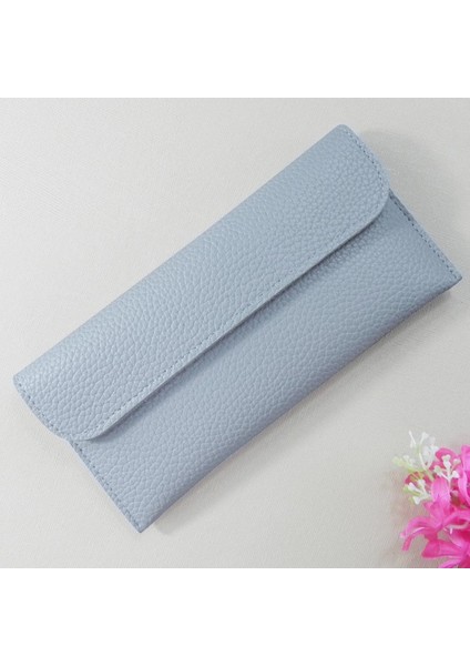 Kadın Uzun Çantalar Cüzdan Metal Toka İle Basit Kız Cüzdan Para Cebi Kart Tutucu Kadın Cüzdan Telefon El Çantası (Yurt Dışından)