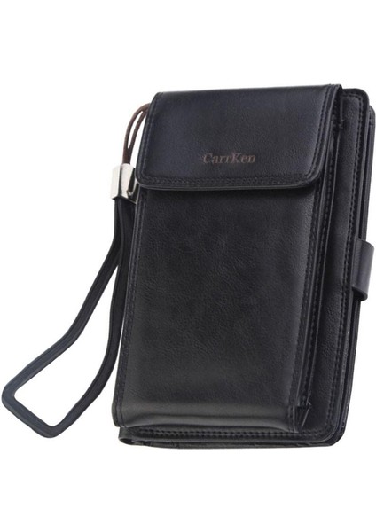 Çok Seyahat Eden Erkek Cüzdanı Para Cebi Fermuarlı Cüzdan Uzun Çanta Debriyaj Iş (Yurt Dışından) modelleri