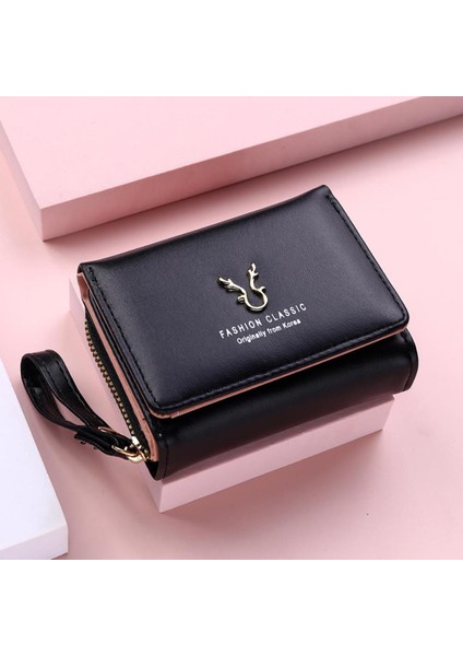 2022 Yeni Moda Kadın Cüzdan Kısa Kadın Bozuk Para Cüzdanı Cüzdan Kadın Kart Tutucu Küçük Bayan Cüzdan Kadın Çile Mini Debriyaj (Yurt Dışından)