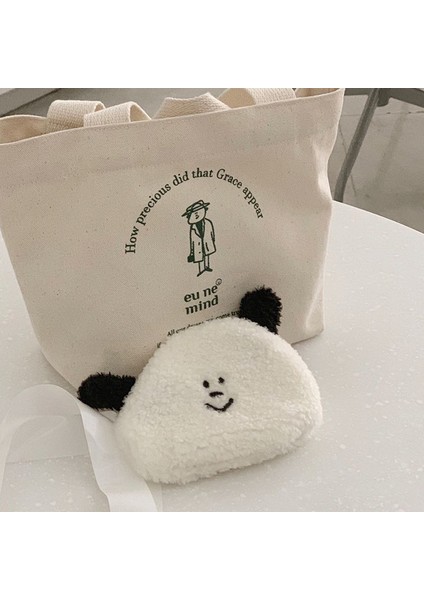 Japon Moda Rahat Y2k Kadın Çanta Harajuku Sevimli Köpek Yavrusu Kadın Fermuarlı Cüzdan Mini Kawaii Peluş Karikatür Vintage Bozuk Para Cüzdanı (Yurt Dışından) modelleri